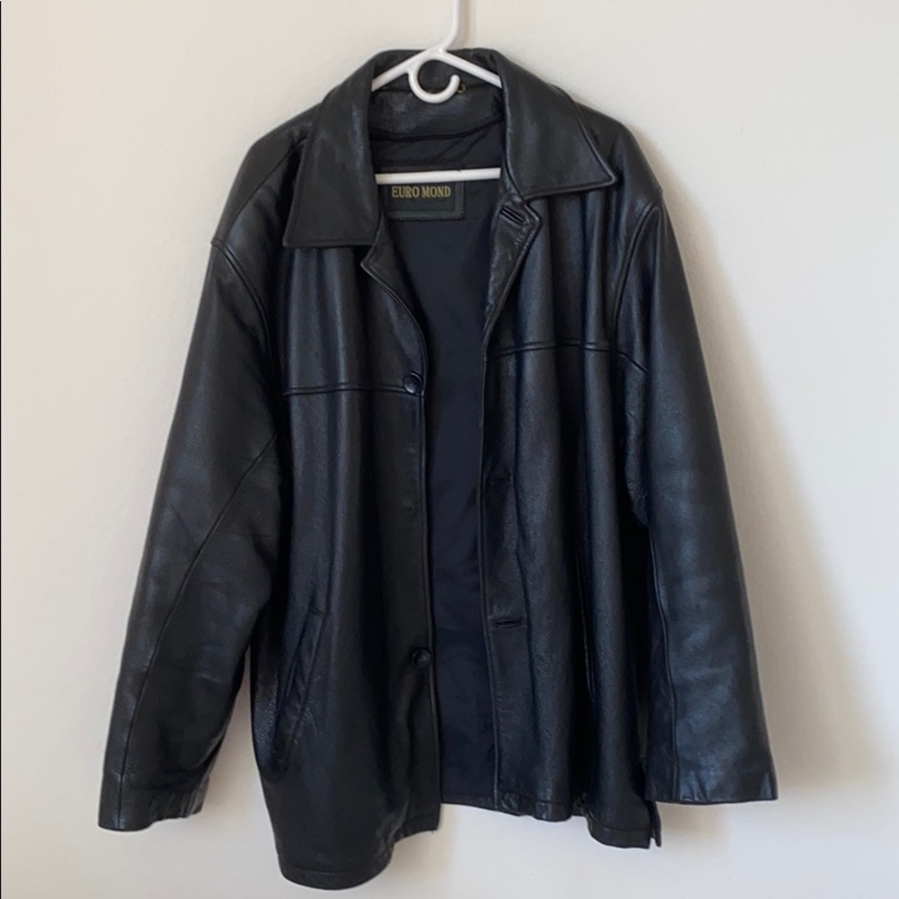 Euro Mond vintage oversized leather blazer jacket